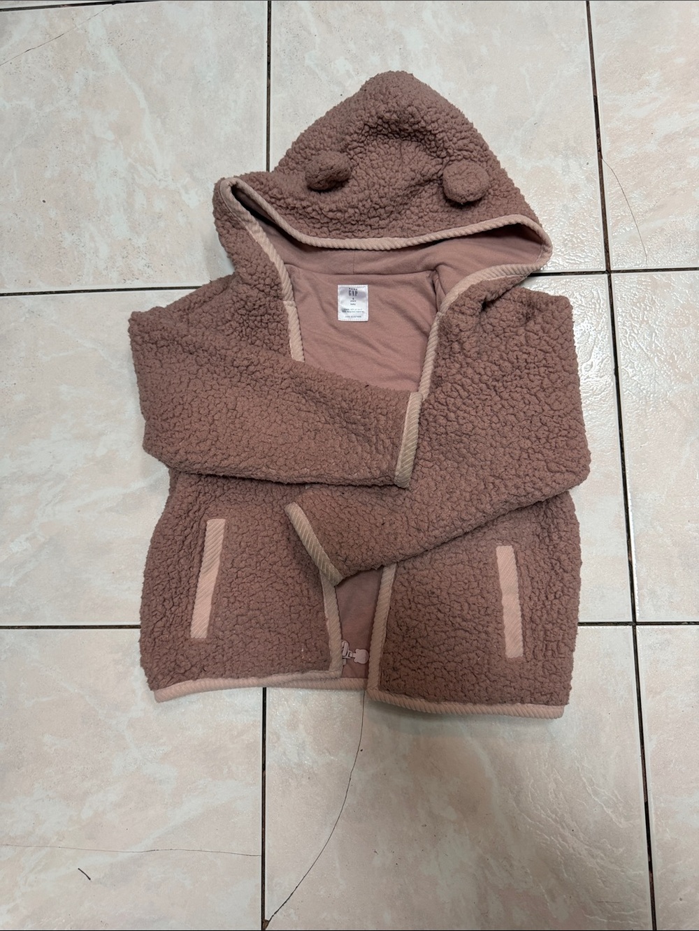 baby GAP Sherpa Zip Bear Hoodie